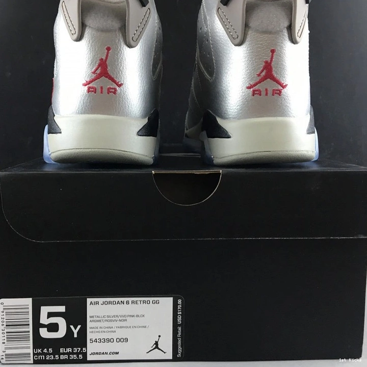 Retro Day 6 543390-009 (GS)  2014 Valentine's Jordan 0908